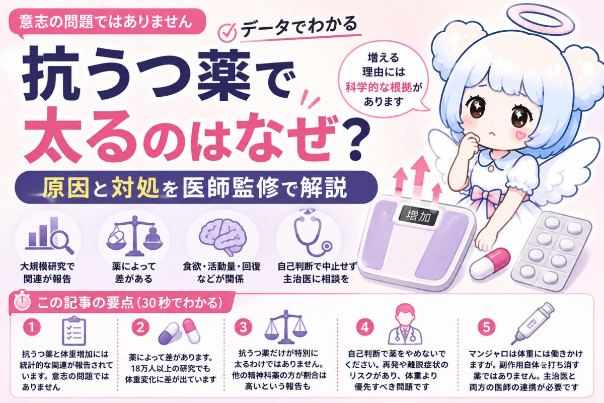 精神 薬 太る
