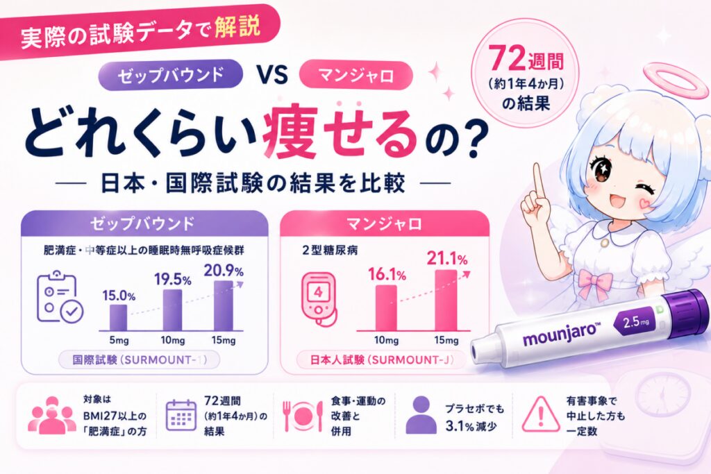 マンジャロどのくらい痩せる？のアイキャッチ
