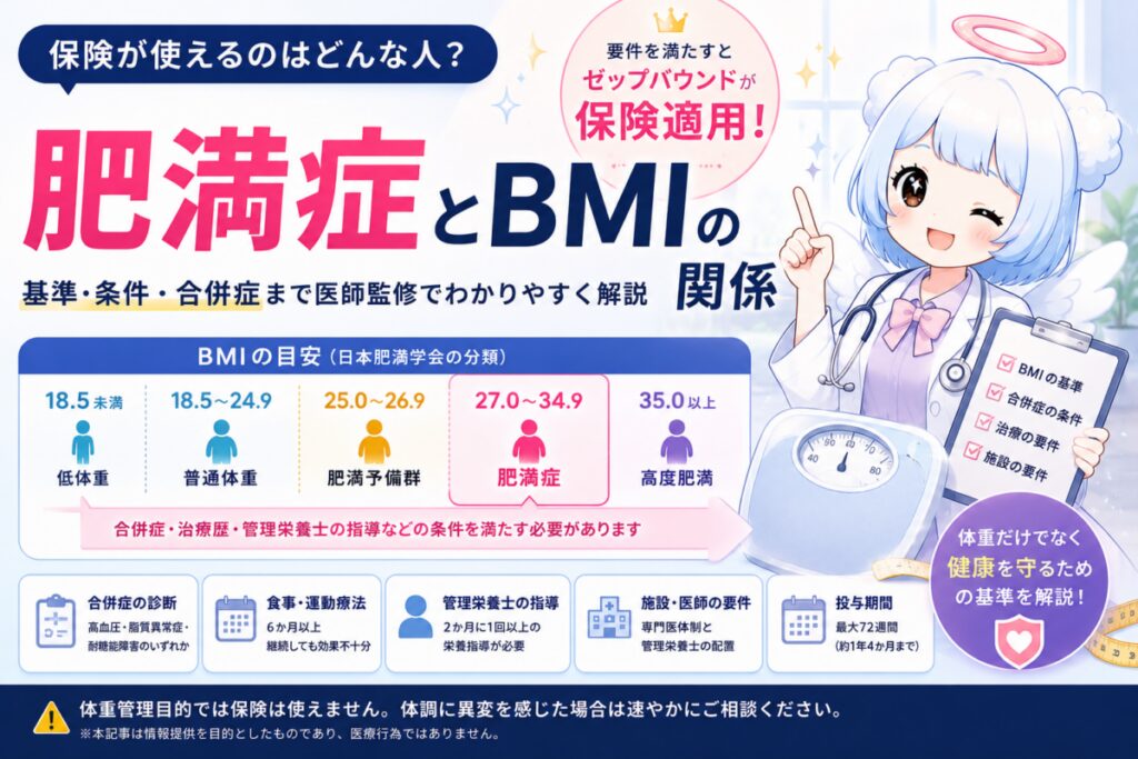 マンジャロの肥満症の基準とBMIについて